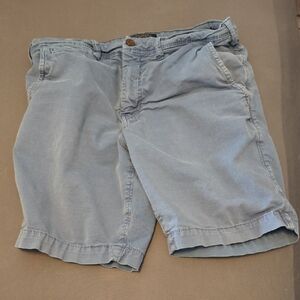 American Eagle Outfitters Men's Light Blue Flat Front Shorts